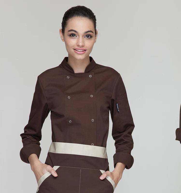 2015 ресторан гостинца кухня повар пиджак куртка форму женщин Женский высокое