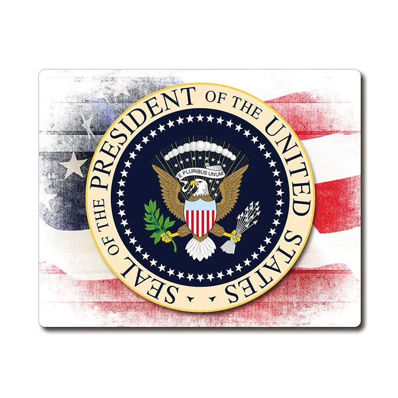 US President seal &amp stars and stripes printed Heavy weaving anti-slip rubber pad office mouse Coaster Party favor gifts | Дом и сад