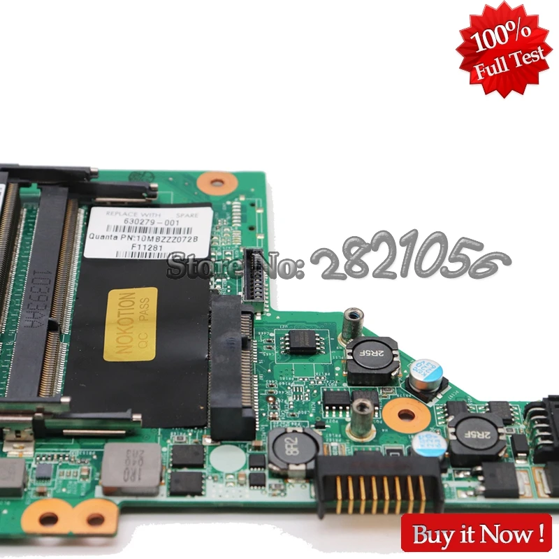 NOKOTION основная плата для hp pavilion dv6 dv6-3000 материнская плата для ноутбука 630279-001 DA0LX6MB6H1 HM55 HD5650 DDR3 Бесплатный процессор