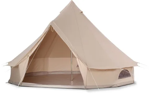 Парусиновая палатка-колокольчик, Всесезонная, для кемпинга, походов, диаметр 4 м, водонепроницаемая, 400