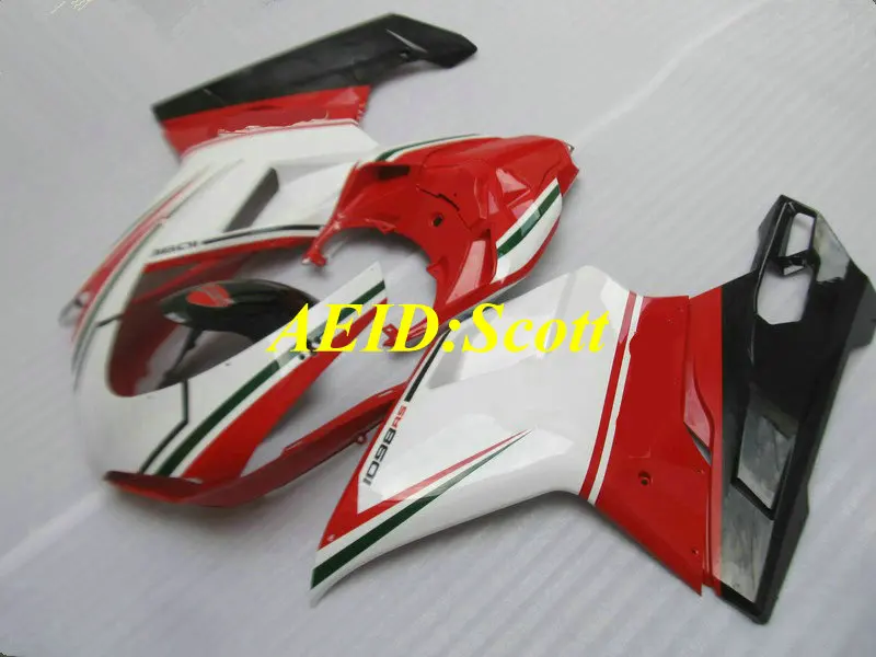 Комплект обтекателей под давлением для DUCATI 848 1098 1198 08 09 Ducati 2008 2009 крутые красные