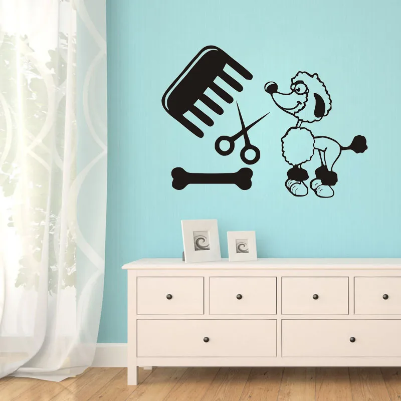 

ZOOYOO Creative Animals Dog Salon Wall Decals Pets Home Design For Babys Bedroom Decor Wall Stickers Vinyl Mural