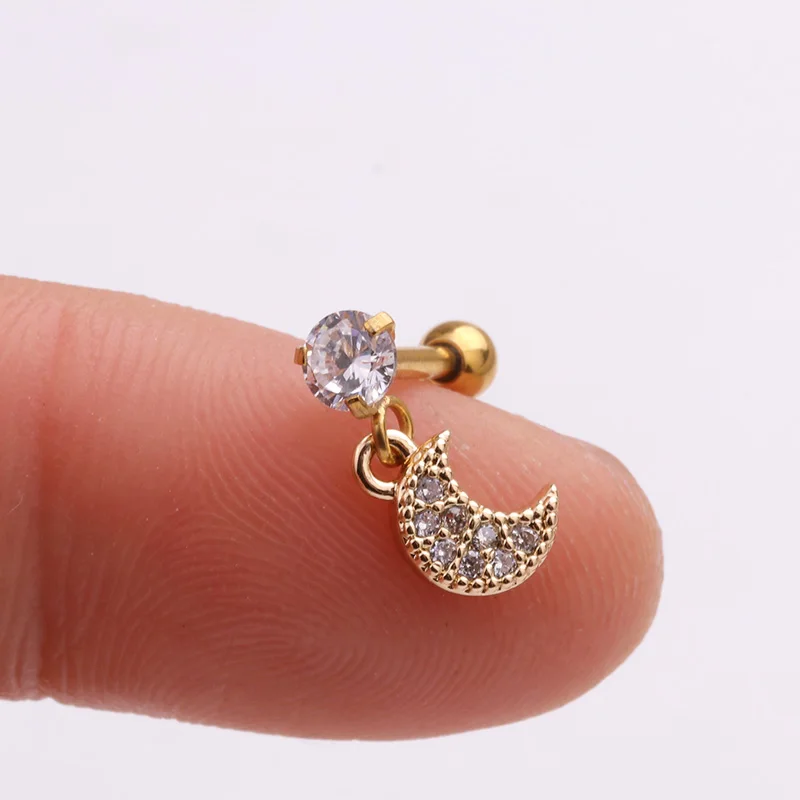 Серьга штанга Sellsets из стали для пирсинга ювелирное изделие прокола козелка и