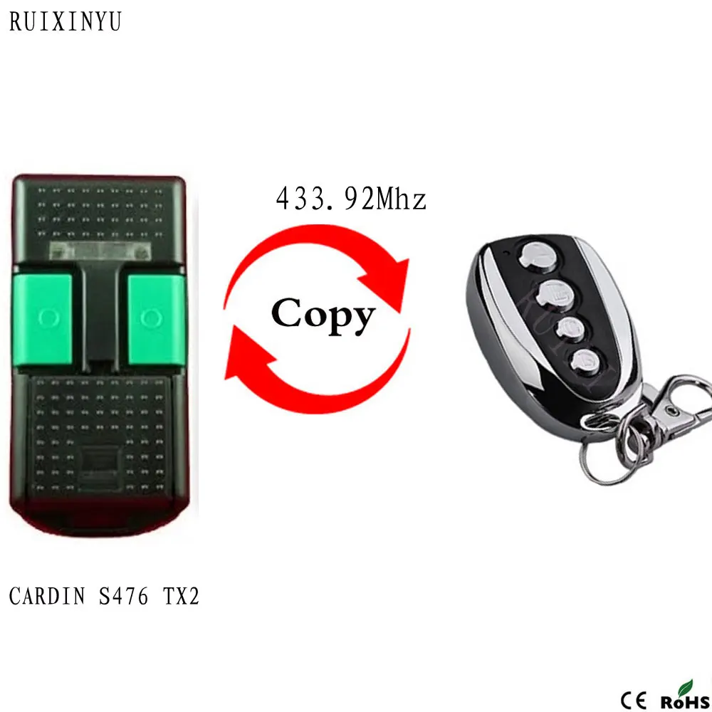CARDIN S476 TX2 пульт дистанционного управления 433 92 МГц копия ворот гаража дверь карты