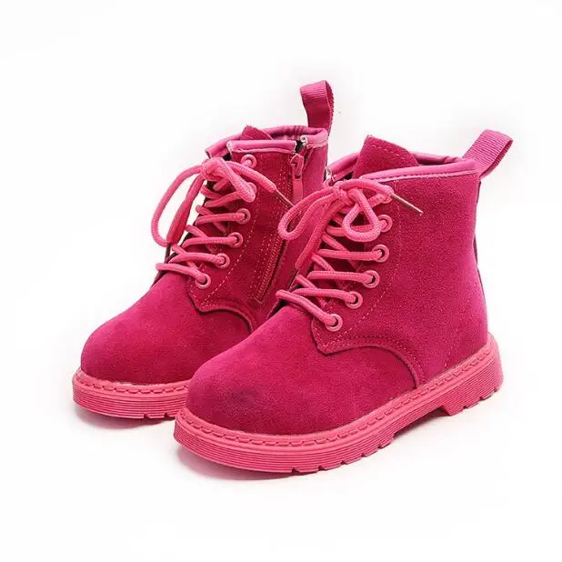 Зимние Модные теплые ботинки Martin с бархатной подкладкой для девочек 2018 катания