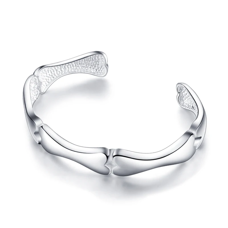 Free Shipping Fashion Female Charm Bracelet Character 925 Silver Bone Solid Girl Bracelets Jewelry | Украшения и аксессуары