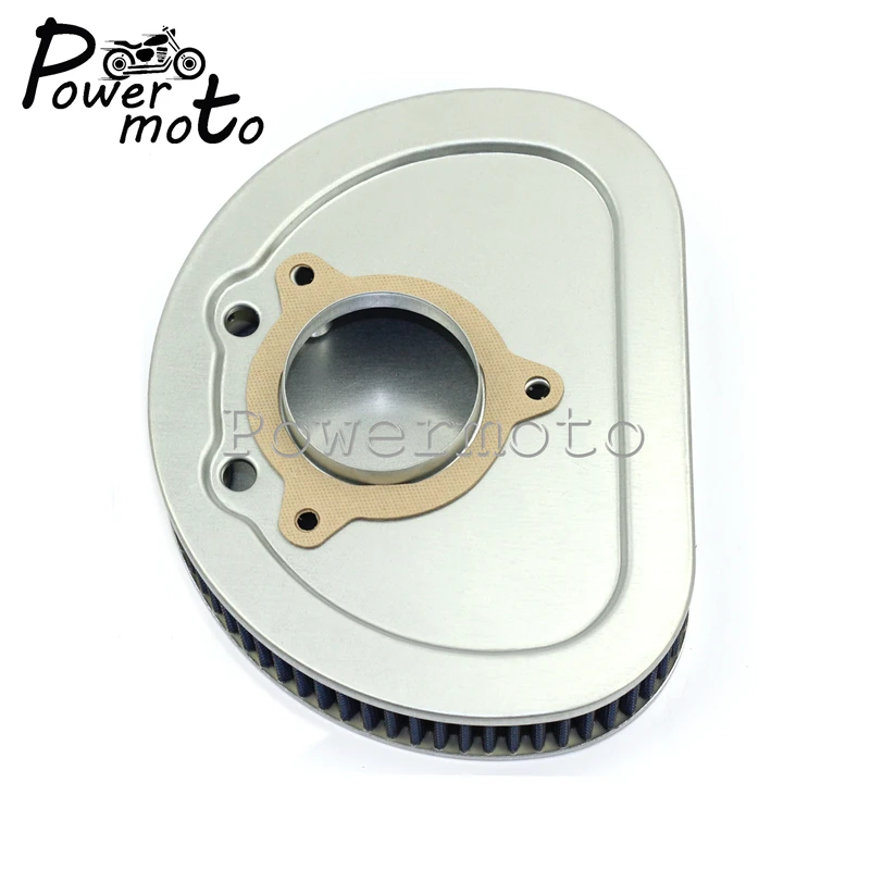 Для Harley Road King Electra Street Glide мотоцикл синий с высоким потоком сменный воздушный фильтр 2008-2012 элемент воздухоочистителя