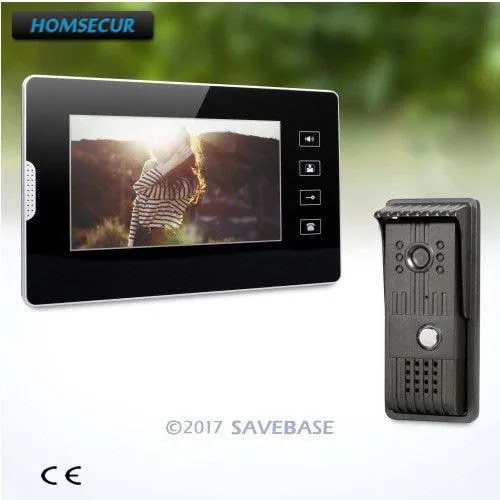 HOMSECUR 1V1 Проводной Видеодомофон Система Внутри Монитор Аудио Домофон для