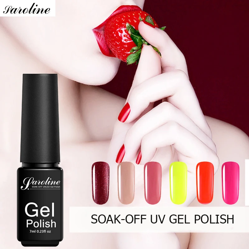 Saroline Lucky красочный лак для ногтей впитывающий УФ Профессиональный