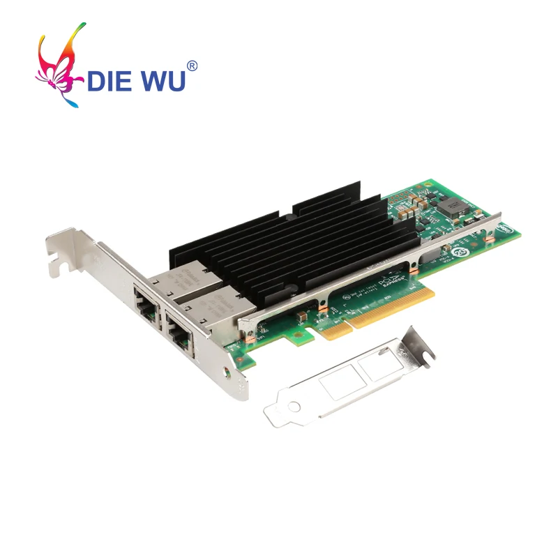 DIEWU 10G сетевая карта Ethernet lan PCI Express сетевой адаптор RJ45 порт для IntelX540 TXA036|Сетевые