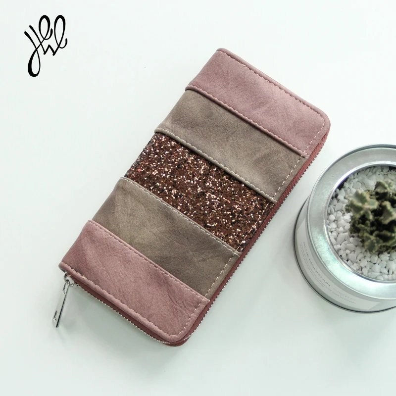 Женские кошельки и кожаные 2019 модные повседневные женский длинный кошелёк для