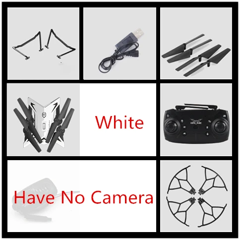 no camera-white KY601S RC вертолет Дрон с камерой HD 1080P wifi FPV селфи Дрон Профессиональный складной Квадрокоптер 20 минут работы от батареи - Цвет: no camera-white