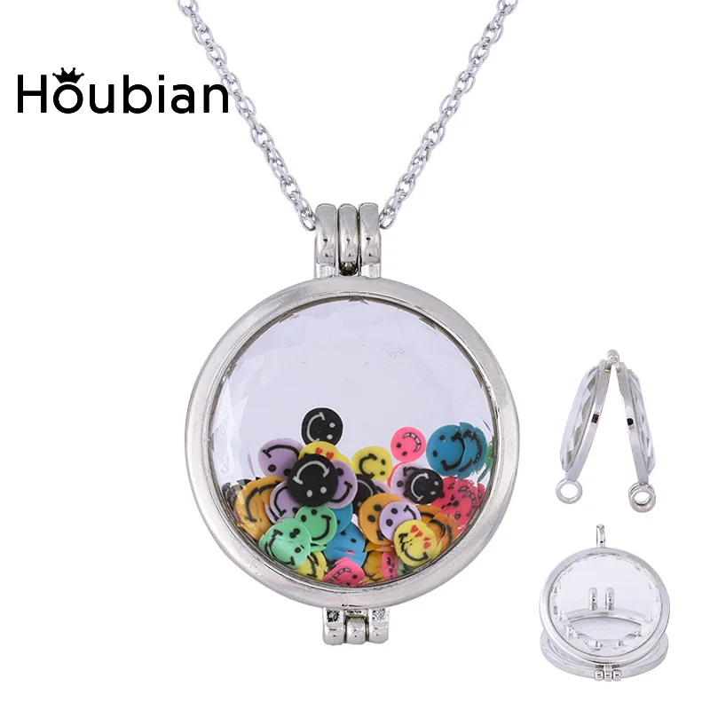 Ожерелье с подвеской из прозрачного стекла Houbian модное мягкое керамическое