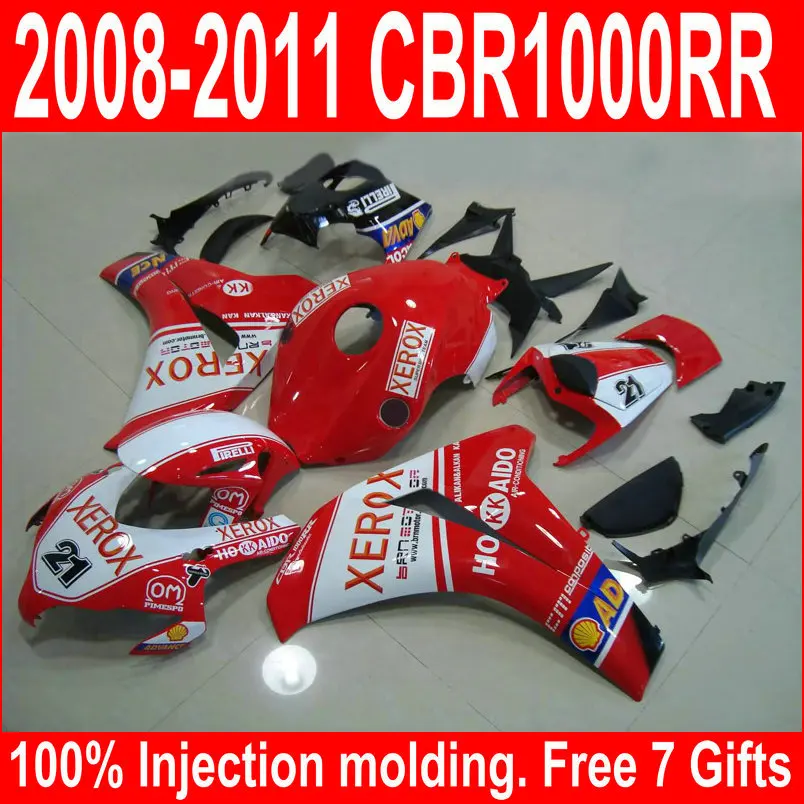 OEM качественный пластиковый комплект обтекателей Подходит для Honda CBR1000RR 08 09 10 11