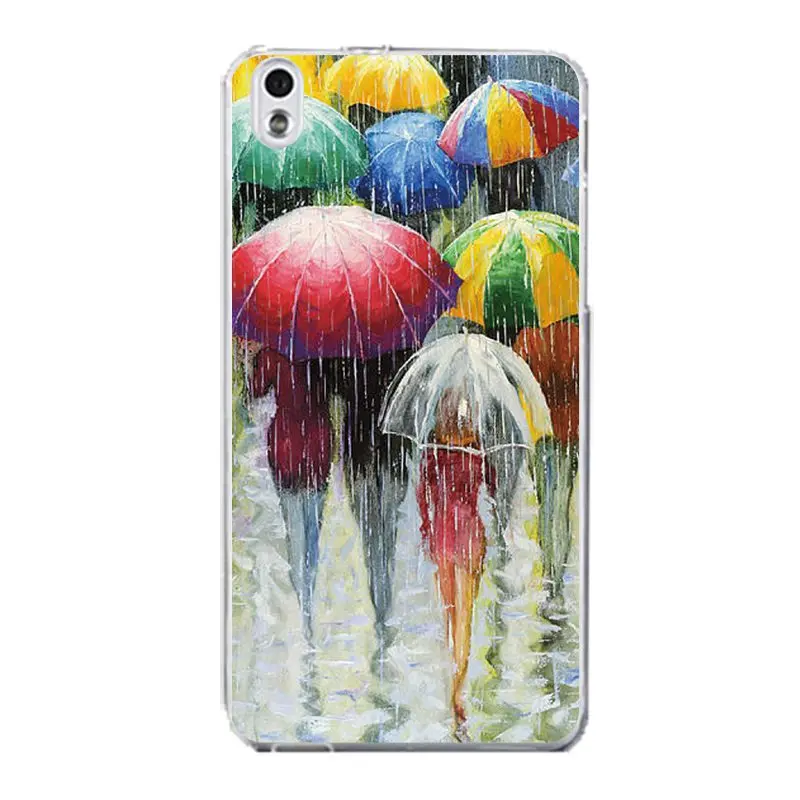 Мягкий прозрачный чехол для телефона из ТПУ Ballon HTC D820 M8 M9 A9 с изображением зонта
