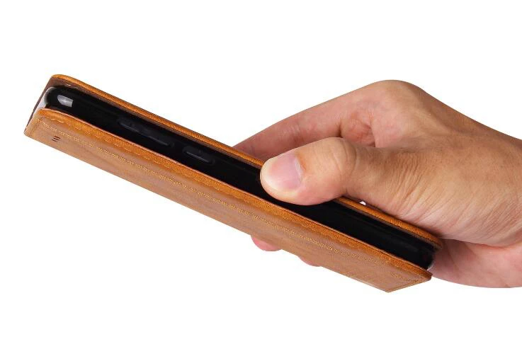 Роскошный кожаный чехол-книжка в стиле ретро с бумажником и подставкой для Realme XT