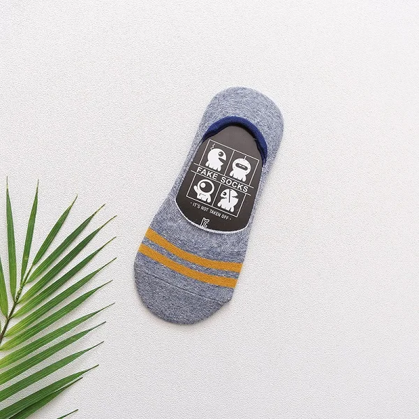 Light blue Socks 5 пар/партия, мужские носки, летние, новые, Нескользящие, силиконовые, невидимые, хлопковые, мужские носки, мужские, короткие носки, повседневные, не показывают носки, Meias - Цвет: Light blue Socks