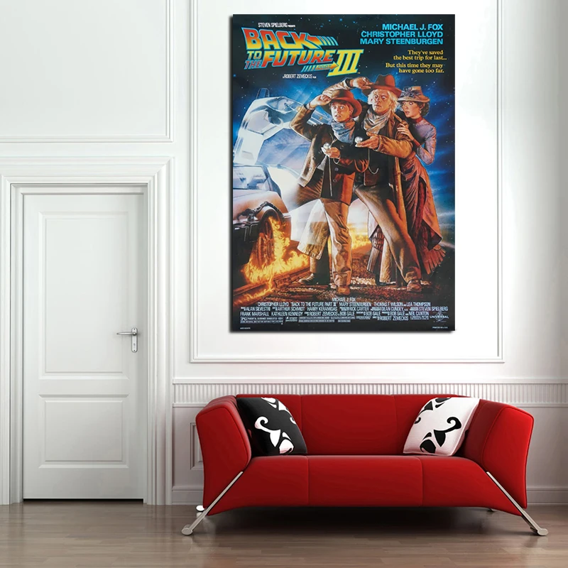 Фильм Назад в будущее часть III HD обои холст картина печать гостиная домашний