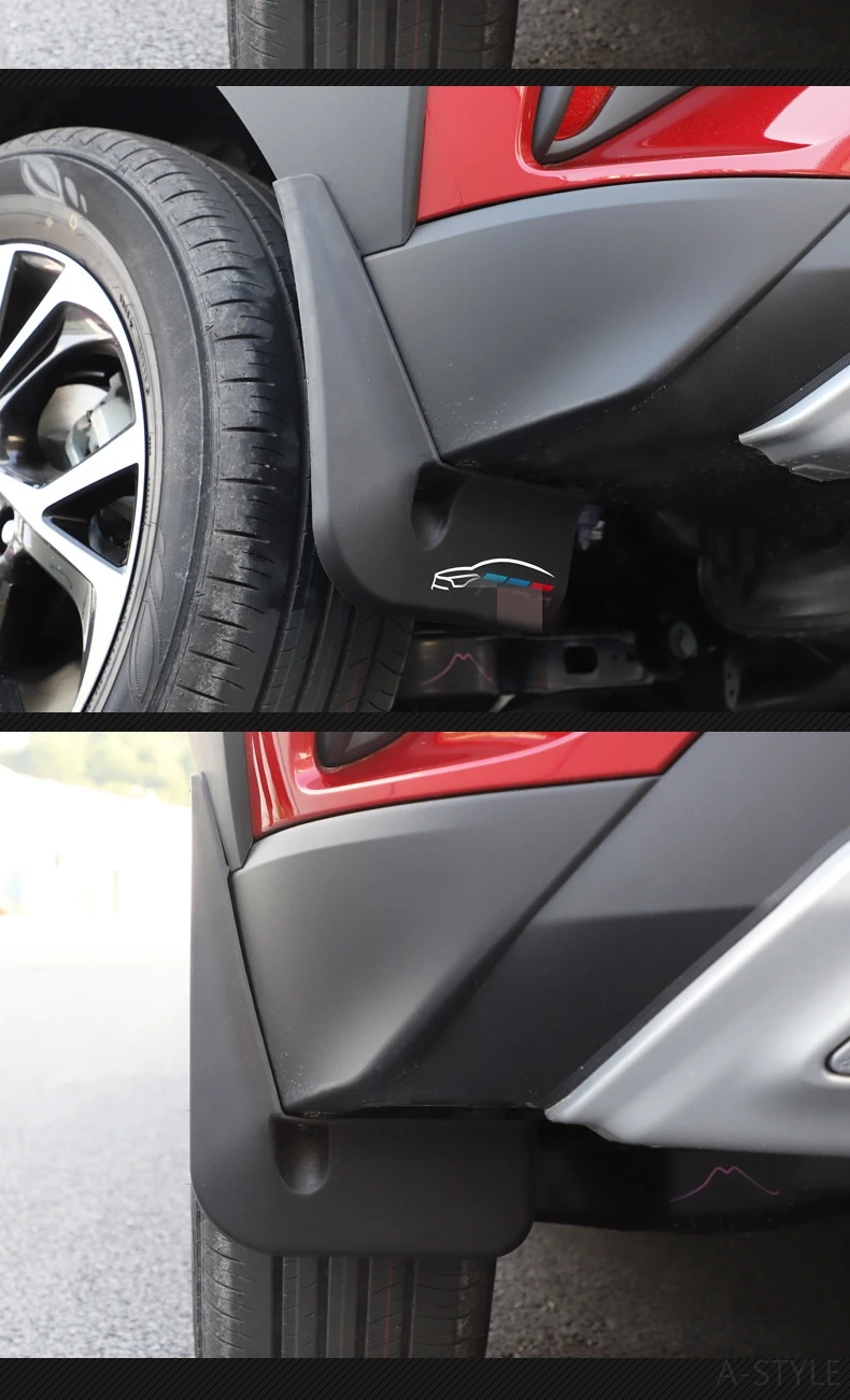 Для Toyota CHR C-HR- крыло Оригинальное положение отверстия автомобиля мягкий клей брызговик защита модификация авто аксессуары