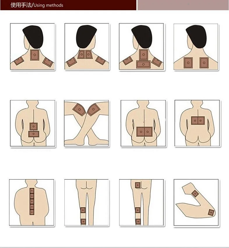 

30 Pcs Moxibustion Stickers Palace Cold Physiotherapy Wormwood Moxa Paste Navel Attached Shoulder Neck Hot Paste Ai Warm Warm