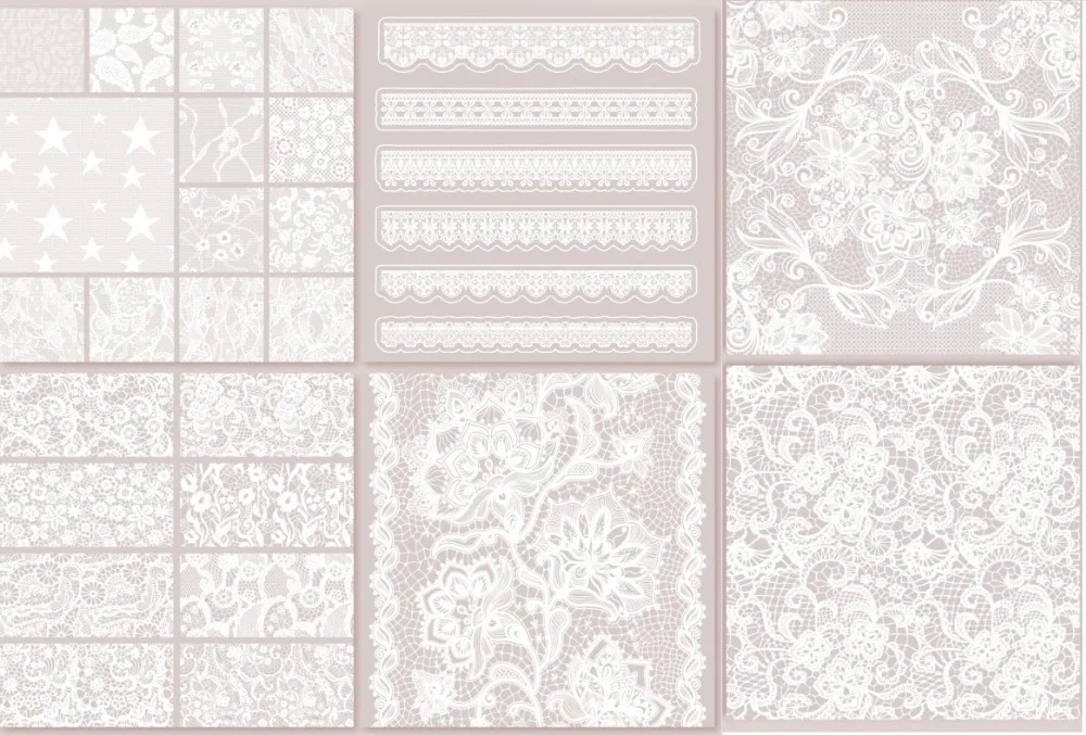 6 шт./компл. элегантные бумажные наклейки из бархата для самостоятельного