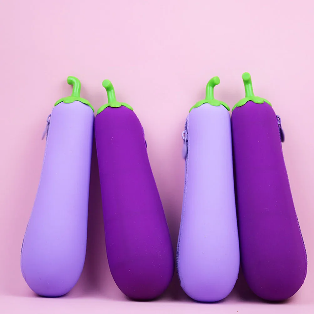 Креативные баклажаны Bean pod ручка в форме силиконовой ручки мешок студенческий карандаш мешок первичная и вторичная школьная Канцелярия; Карандаш Чехол