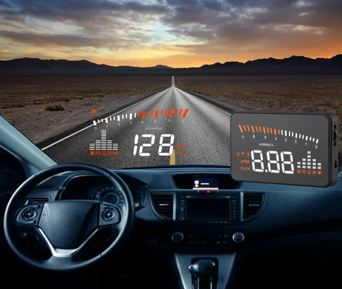 Хит, X5, 3 дюйма, автомобильный HUD OBD2 II, дисплей на голову, система Предупреждение о превышении скорости, проектор, лобовое стекло, авто