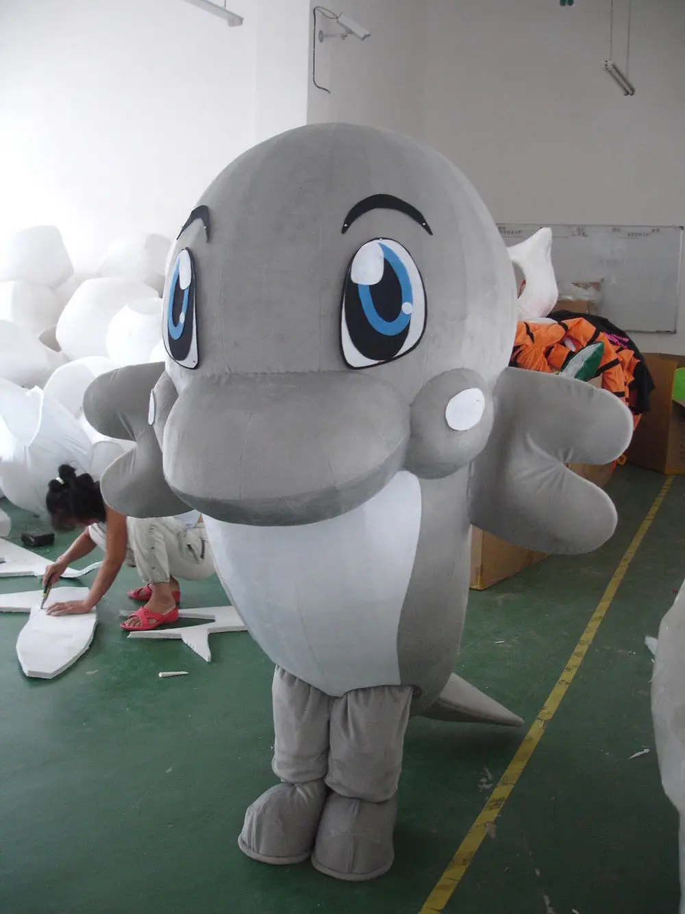 Новинка Костюм талисмана дельфина на Хэллоуин Вечерние костюмы для