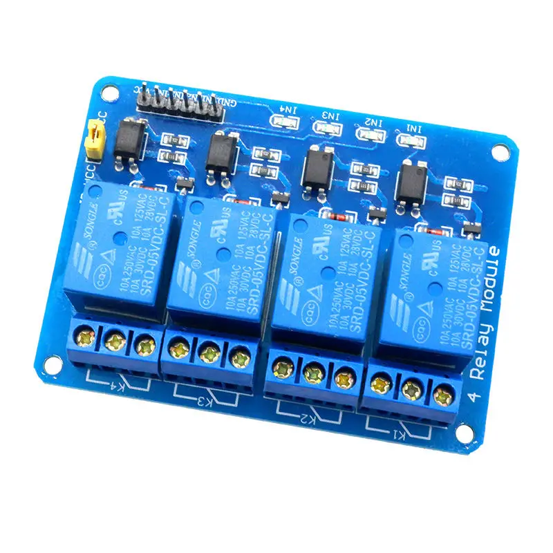 4-Канальный Релейный Модуль Glyduino 5 в с оптроном для 4-канального реле Arduino ARM PIC AVR DSP |