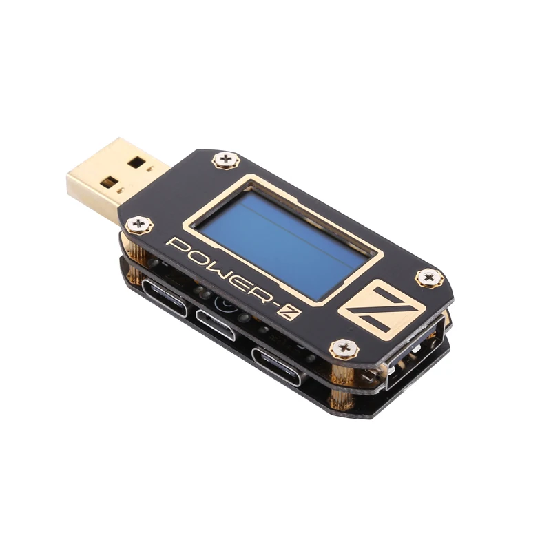 KM001C standard Мощность-Z USB PD тестер быстрого Зарядное устройство Напряжение ток пульсации двойной Тип-C QC2.0/3,0 KM001 KM001C метр Индикатор портативного зарядного устройства - Цвет: KM001C standard