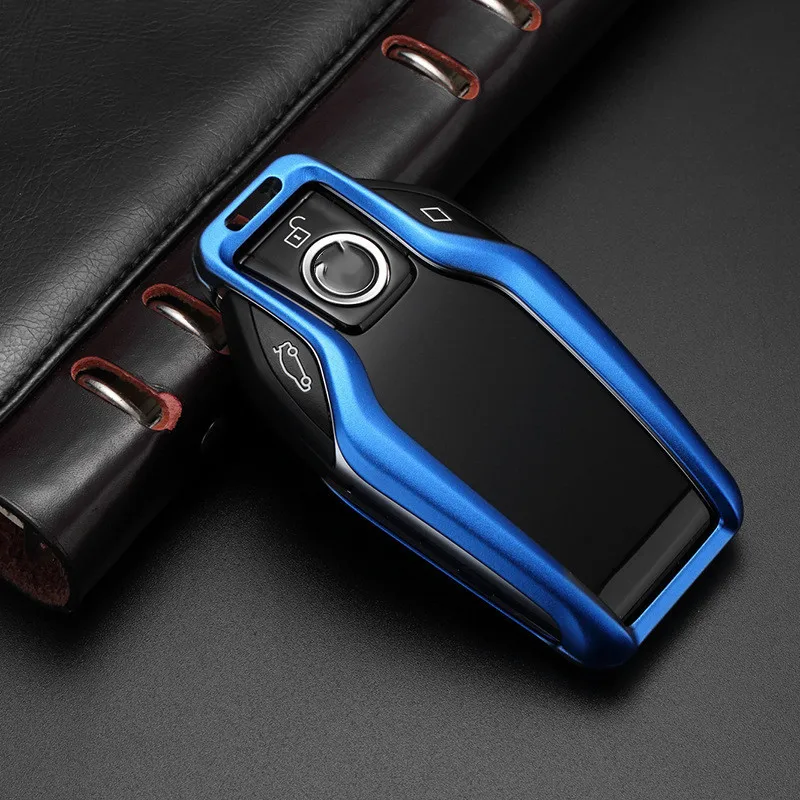 

For BMW 2017 7 Series 730li 740li 750 Display key Aluminium Alloy Car Key Case Cover Key Shell Remote Key Protective bag