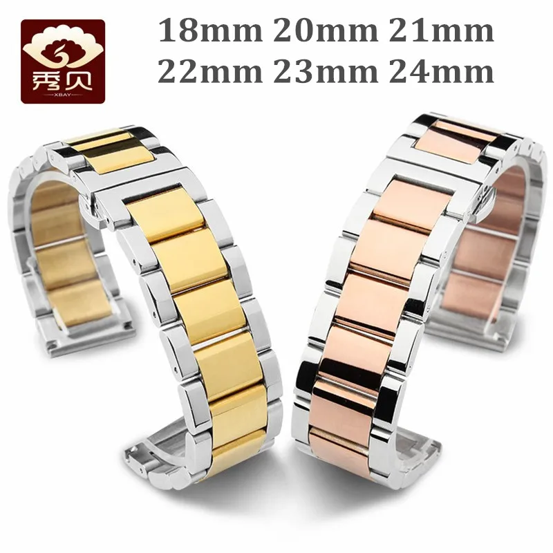 Ремешок из нержавеющей стали для наручных часов прямой конец 2 tond 18 мм 20 21 22 23 24