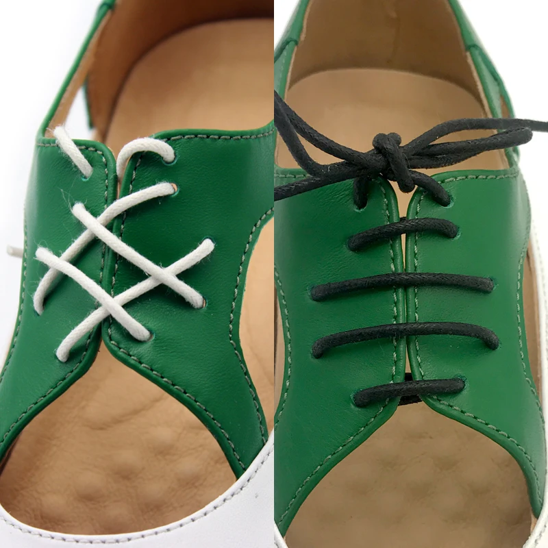 Разноцветные модельные туфли из коровьей кожи с вырезами Высококачественные