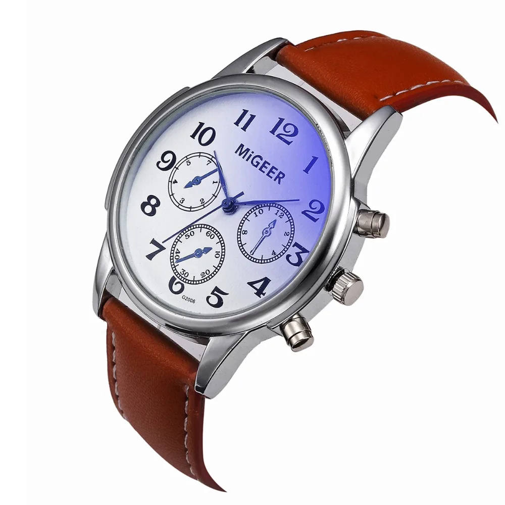 

Luxury Blue Ray Glass Wrist Watch Men Watch Fashion Sport Watches Men's Watch Clock erkek kol saati relogio masculino saat