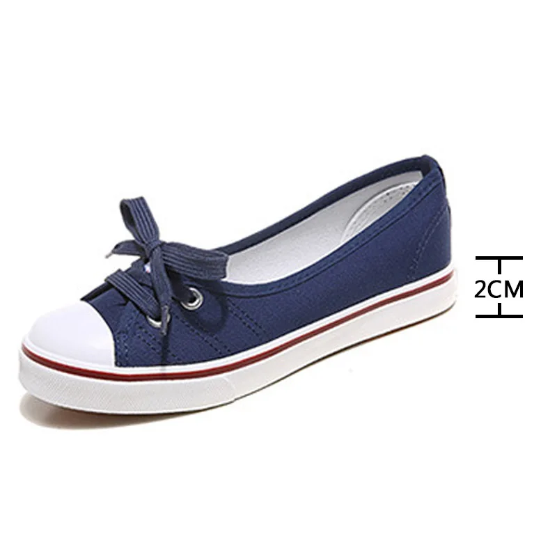 2018 Весенняя женская обувь парусиновая без застежки тканевая повседневная на