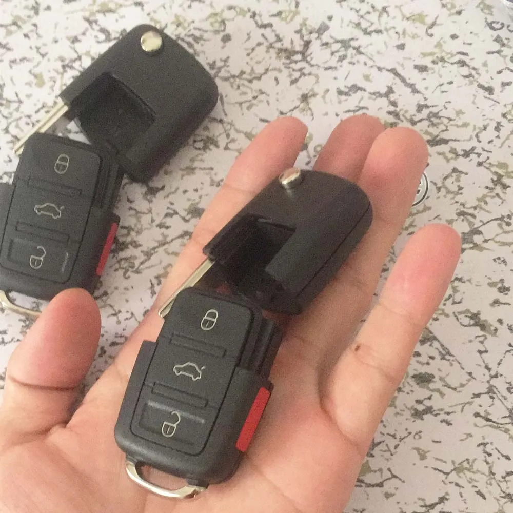 40 шт. компанией DHL для Vw Bora POLO B5 Jetta Passat 3 + 1 кнопка Складной автомобильный пульт