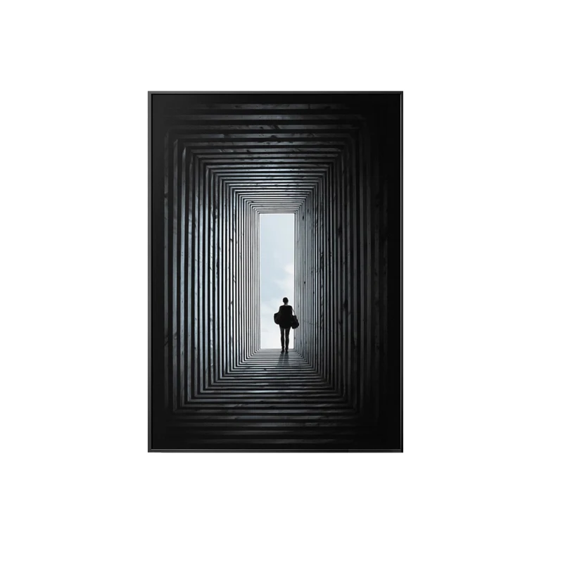 

Nordic The End Of Time Posters And Prints HD Canvas Painting Wall Art Pictures For Living Room Home Decor Black And White Poster