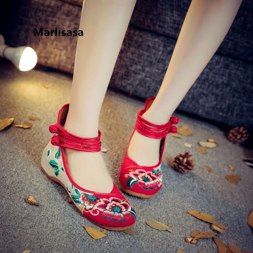 Zapatos Planos De Mujer Women Cool Comfortable Floral Embroidery Flat Shoes Lady Casual High Quality Ballet Dance Shoes G2044