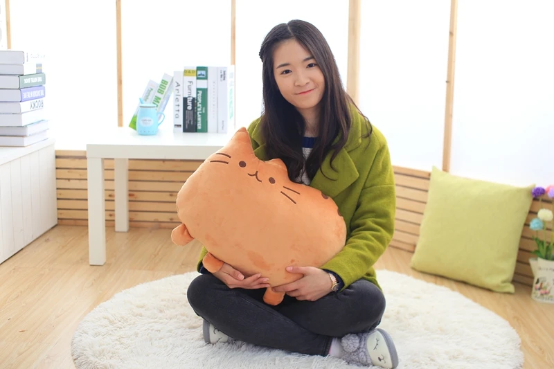50 см Kawaii кошка подушка мягкая кошка подушка плюшевые животные Подушка кошка милые игрушки подарки на день рождения Дети девочка кошка большая подушка
