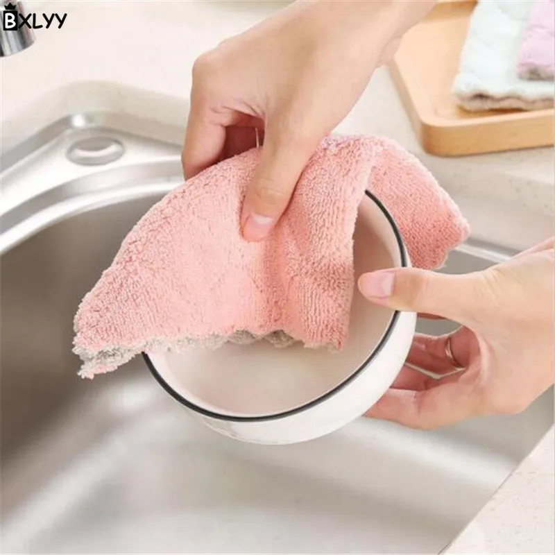 BXLYY 27x16 см многофункциональная тряпка из кораллового бархата домашняя для уборки