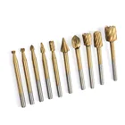 10 шт., фрезы для дрели из быстрорежущей стали