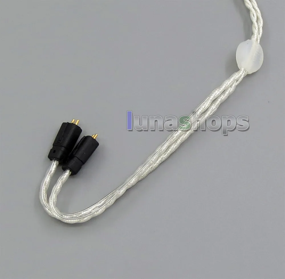 3.5 мм с наушником крючок серебро Фольга PU кожа кабель для ultimate ears UE TF10 SF3 sf5 5eb 5pro TripleFi 15vm ln005524