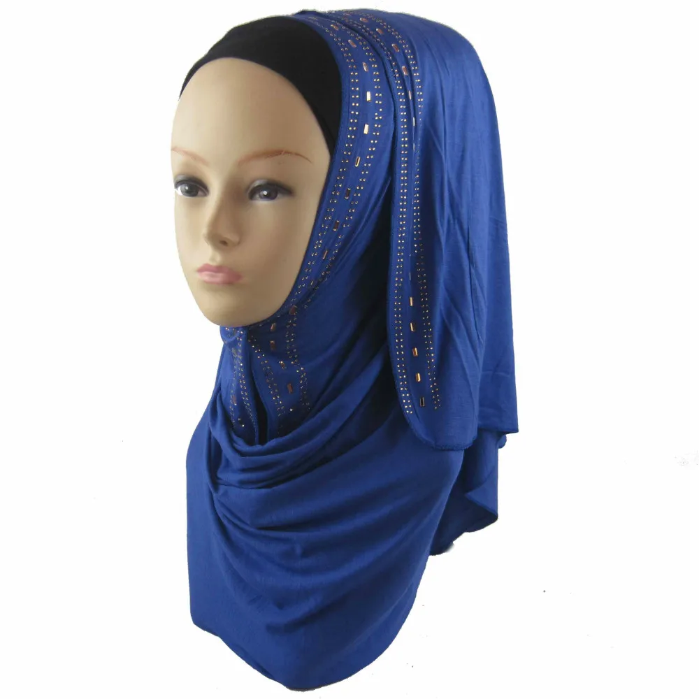 Лидер продаж мусульманские хиджабы из Джерси для женщин 2015 хлопок шарфы и шали