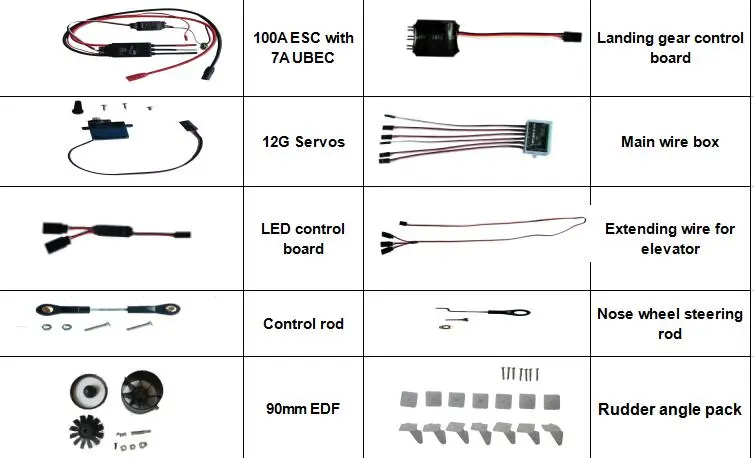 Бриллиантовые детали: корпус нос левое крыло правое Лифт трубка для крыла