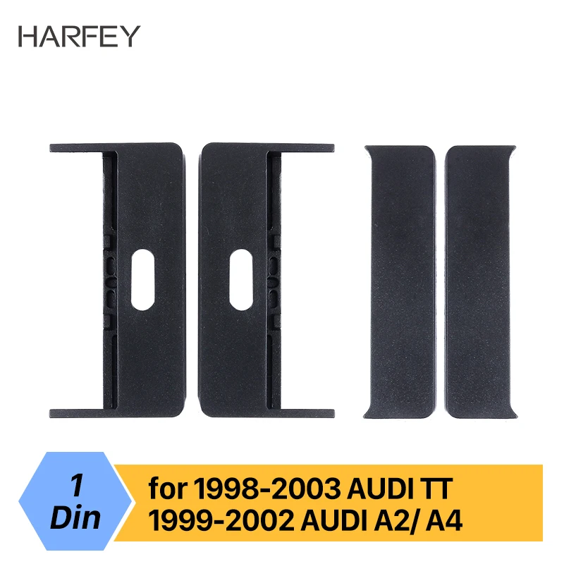 Harfey Exquisite 1Din Car Radio Fascia for 1998 1999-2003 AUDI TT 1999-2002 AUDI A2 A4 Cover Frame Panel Stereo Dash Audio