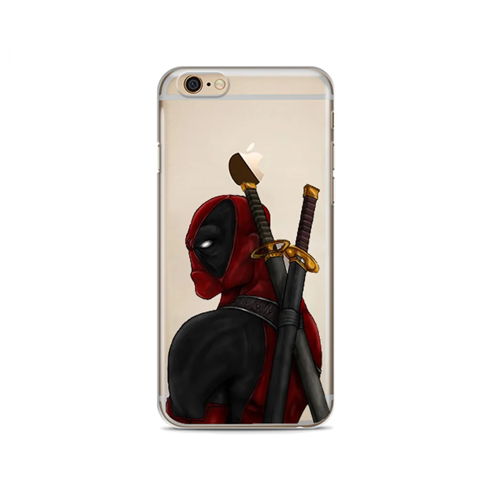 Super Cool Marvel Deadpool Soft silicone Phone Case Cover For iphone X XSMax XR 8 8Plus 7 7Plus 6 6S 6Plus 5 5S SE |