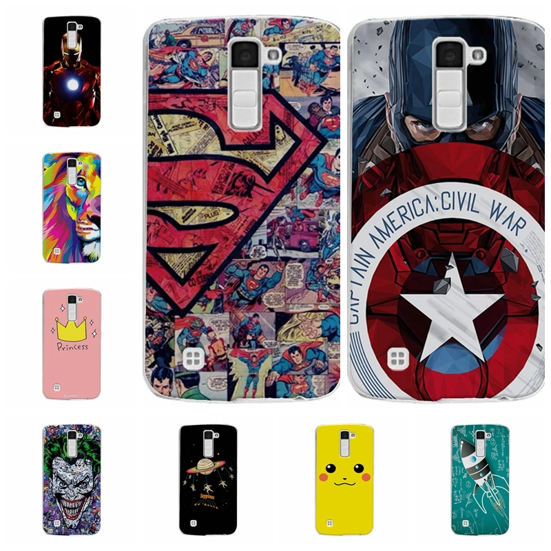 Captain America Phone Case For LG K10 Ample Back Cover Soft Silicone Cute Doughnut K 10 Shell 5.3&quot Inch Funda Capa |