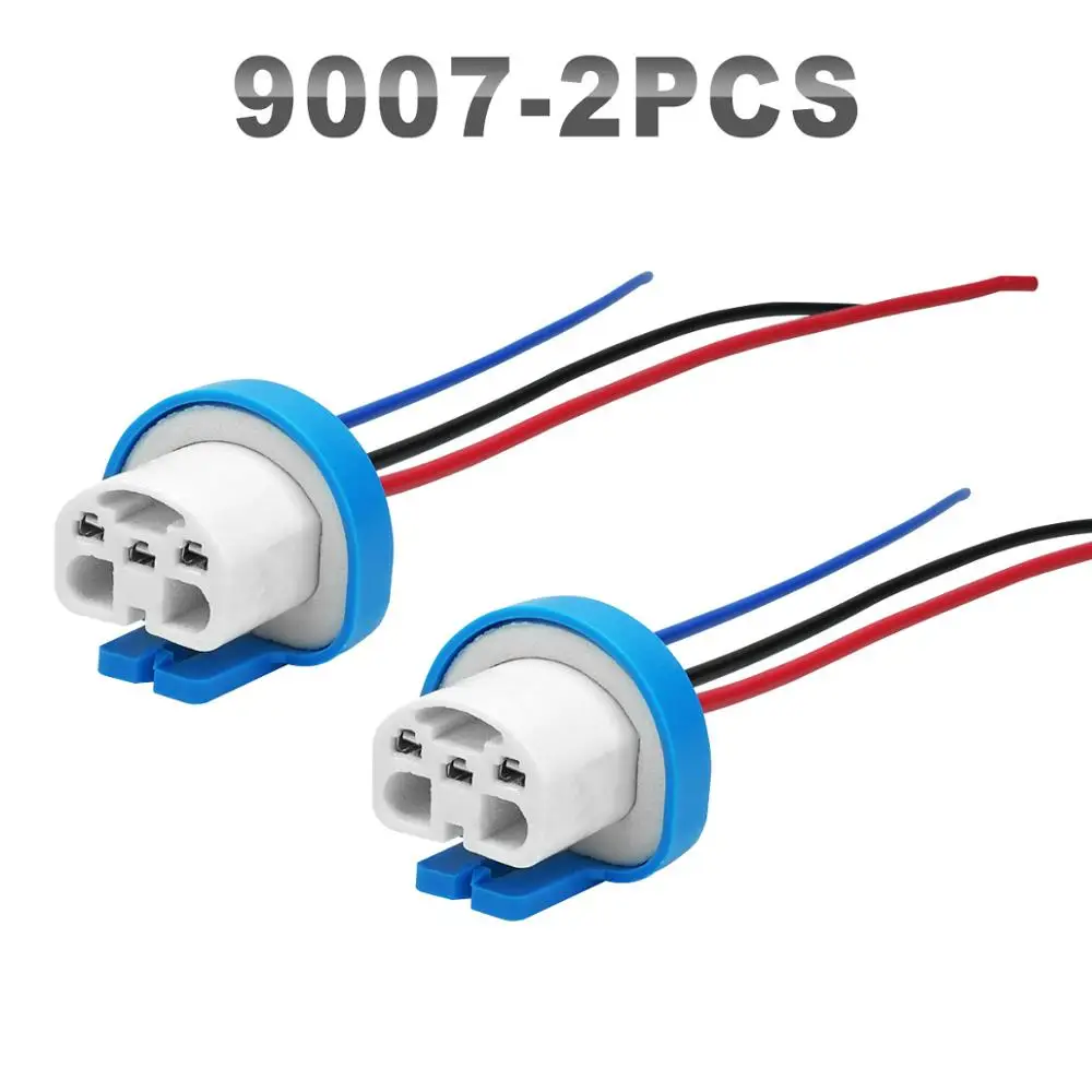 JGAUT 2 шт. H1 H7 H13 H8 H9 H11 9007 LED жгут проводов разъем дневных ходовых огней