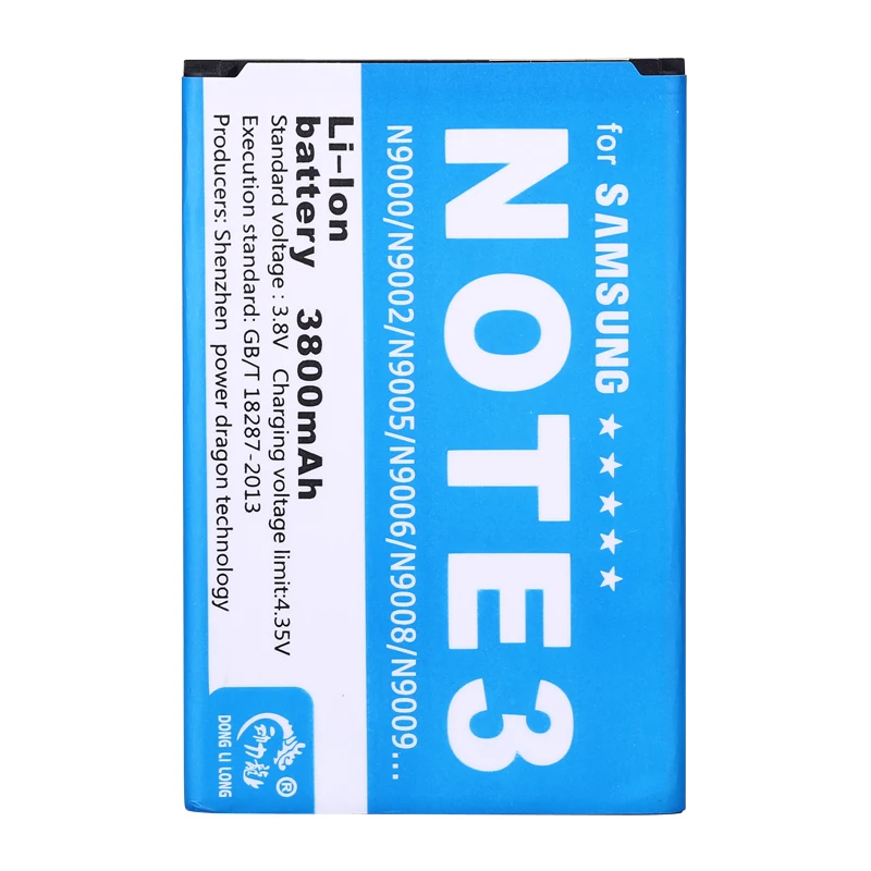 Аккумулятор для Samsung Galaxy Note 3 B800BC B800BU N9000 N9005 N900A N900 N9 3800 мАч|note battery|battery for samsungmobile phone