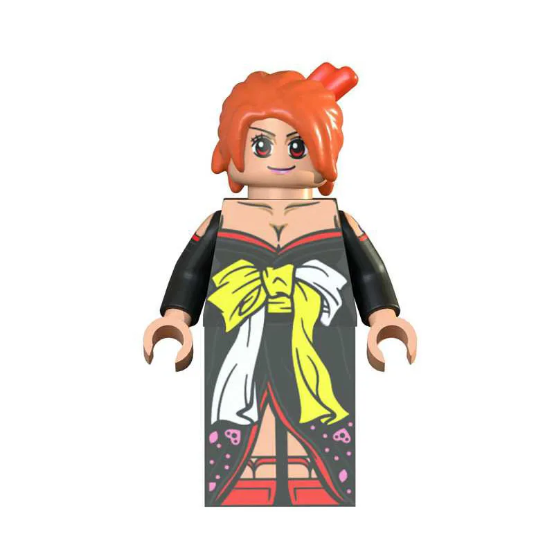 Японское аниме One Piece Luffy Sanji Nami Roronoa Zoro Robin Brook Edward Caeser игрушка фигурка строительный